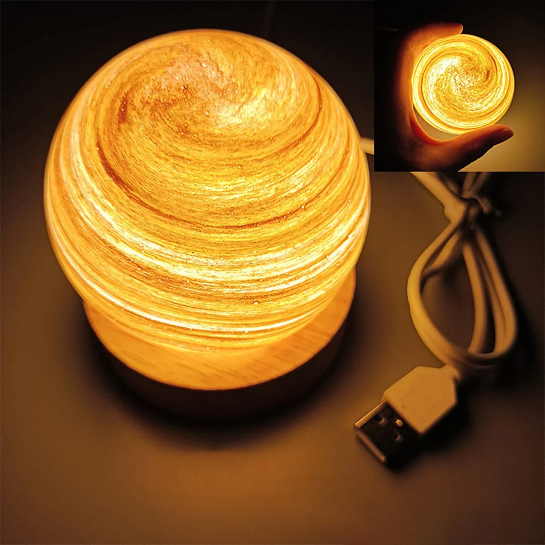 3D Kristallplaneten Atmosphäre Nachtlampe | Karnz