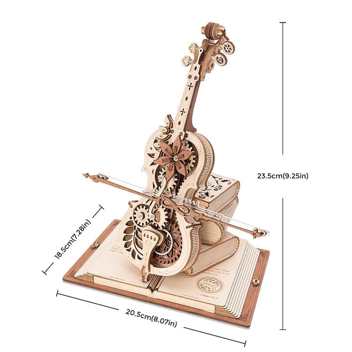 Karnz | 3D Magisches Mechanisches Holz Cello Puzzle