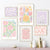 Pink Lavendel Gänseblümchen Blumenmarkt Poster Wandkunst Feine Kunst Leinwanddrucke Pastell Blumenbilder Für Wohnzimmer Schlafzimmer Kunst Dekor | Karnz