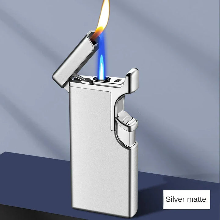 Metall Double Fire Jet Butan Feuerzeug | Karnz