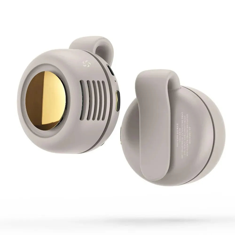 Whirlwind bladloser Ventilator – Tragbarer USB-ladbarer Mini-Ventilator mit Knopfdesign, geräuschlos für Zuhause und Reisen im Freien | Karnz