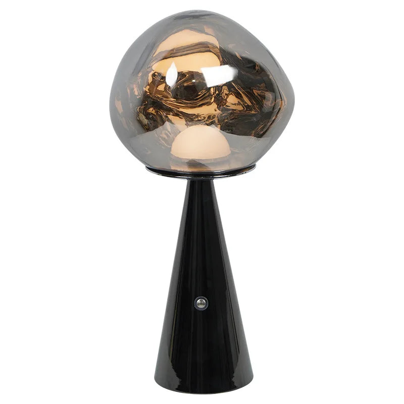 Moderne Mini-Tischlampe im Lava-Design mit LED-Licht - Dekorative Lampe für Wohnzimmer, Schlafzimmer & Büro | Karnz