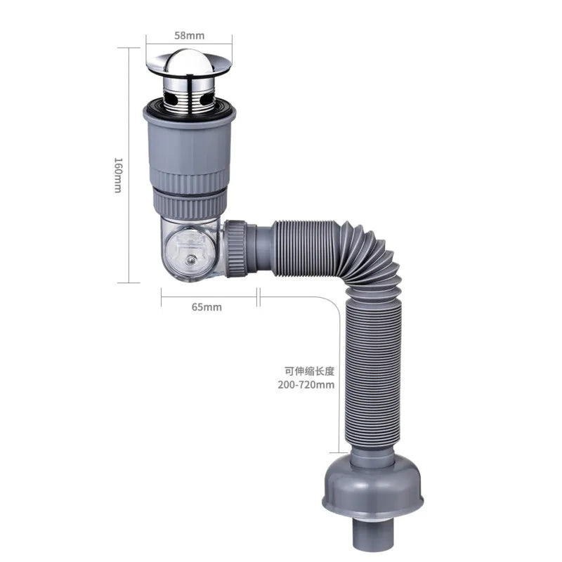 360 Drain Easy Universal Overflow Disposer Drain Kit | Karnz