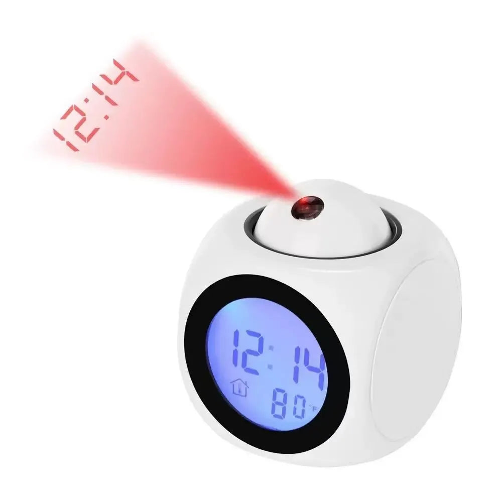 AlarmBeam Projektionswecker mit Temperatur und Dual-Alarm – LED-Anzeige | Karnz