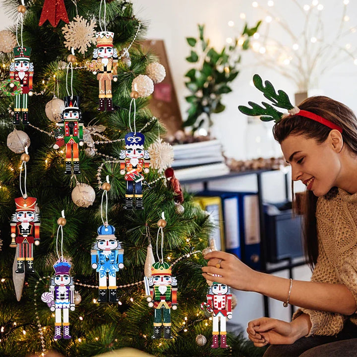 Fröhliche Weihnachtsanhänger – Bunte Dekorationsanhänger für den Weihnachtsbaum | Karnz