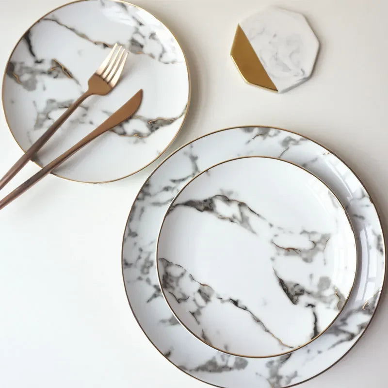 Marmorplatte 2-teilige Set Karnz