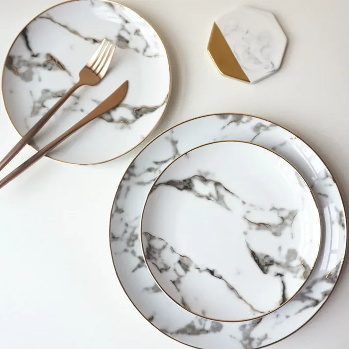 Marmorplatte 2-teilige Set Karnz