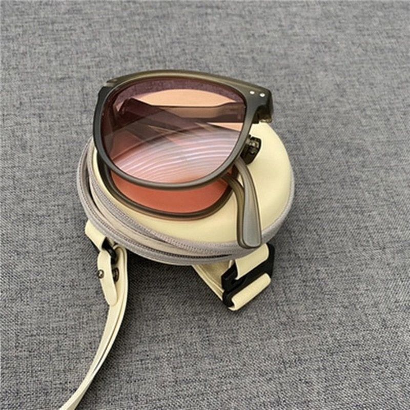 Karnz | Anti-UV faltbare Mode Flex klare Sicht Sonnenbrille