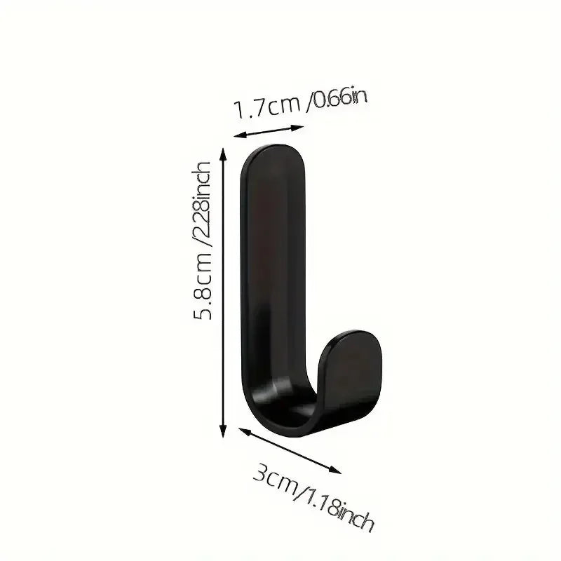 FlexiGrip 6-teiliges Set Selbstklebende J-Haken Karnz