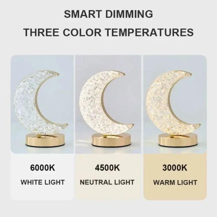 Halbmond Kristall Lampe | Karnz