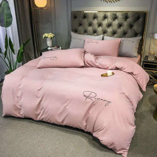 Luxus-Dekbedovertzug mit Eleganter Stickerei – Weich, Atmungsaktiv und Hochwertig | Karnz