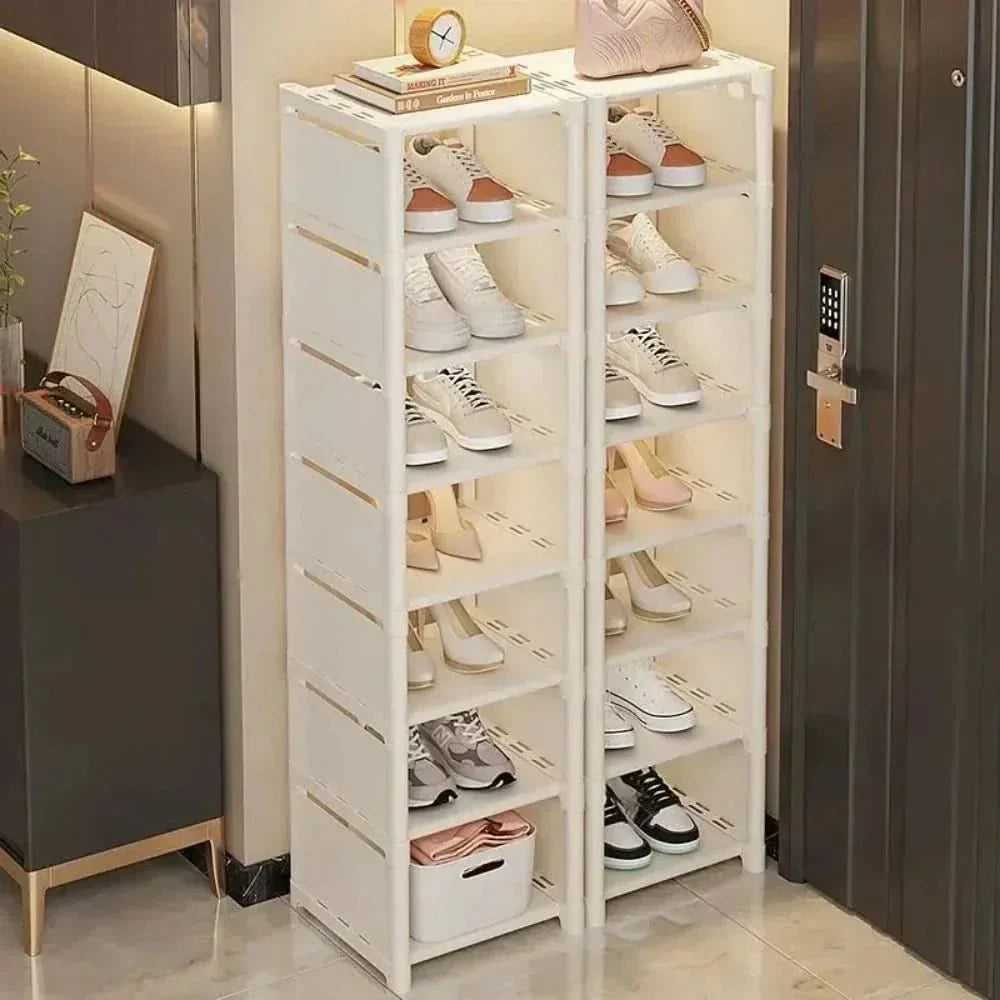 Platzsparendes Schuhregal – Stapelbares Schuhregal für Ecken und kleine Räume