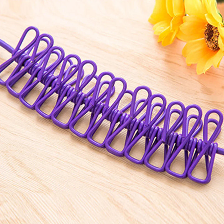 Winddicht Rutschfeste Elastische Multi-Clip Reise Wäscheleine | Karnz