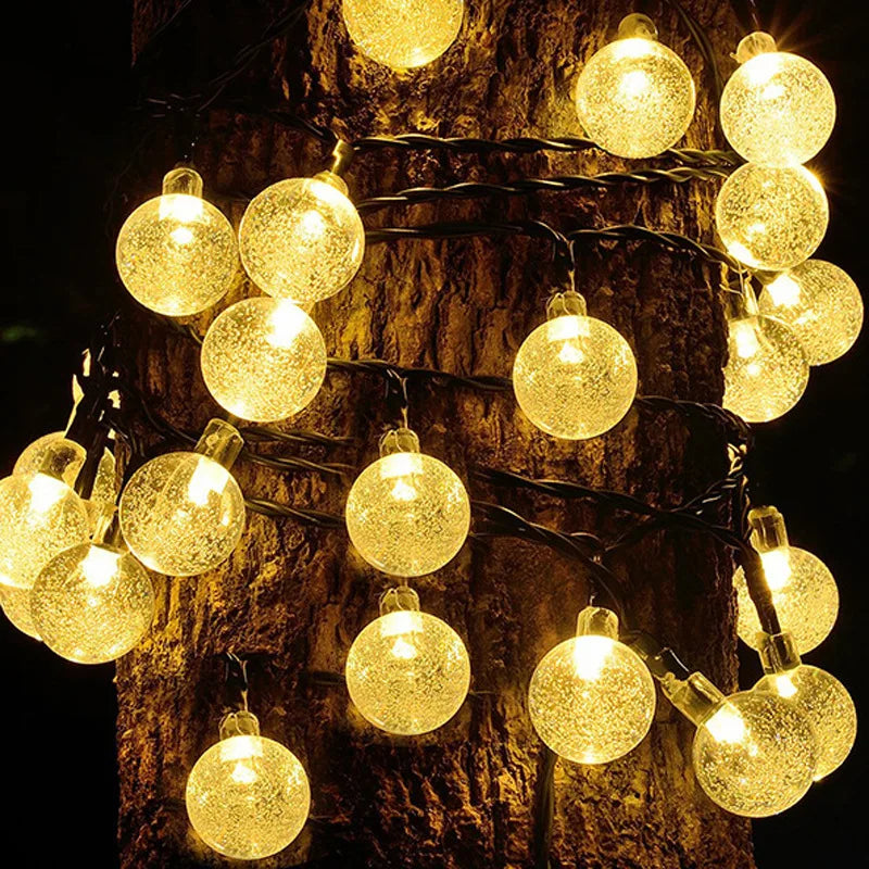 Sandsberg | Solar-LED-Lichterkette | Wasserdichte Außenbeleuchtung | 100 LEDs