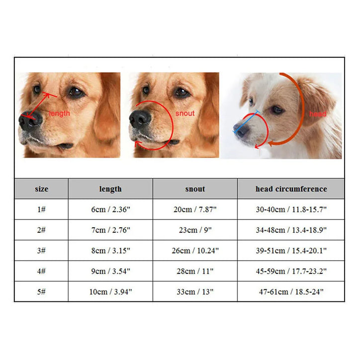 Verstellbarer Silikon Hundemaulkorb