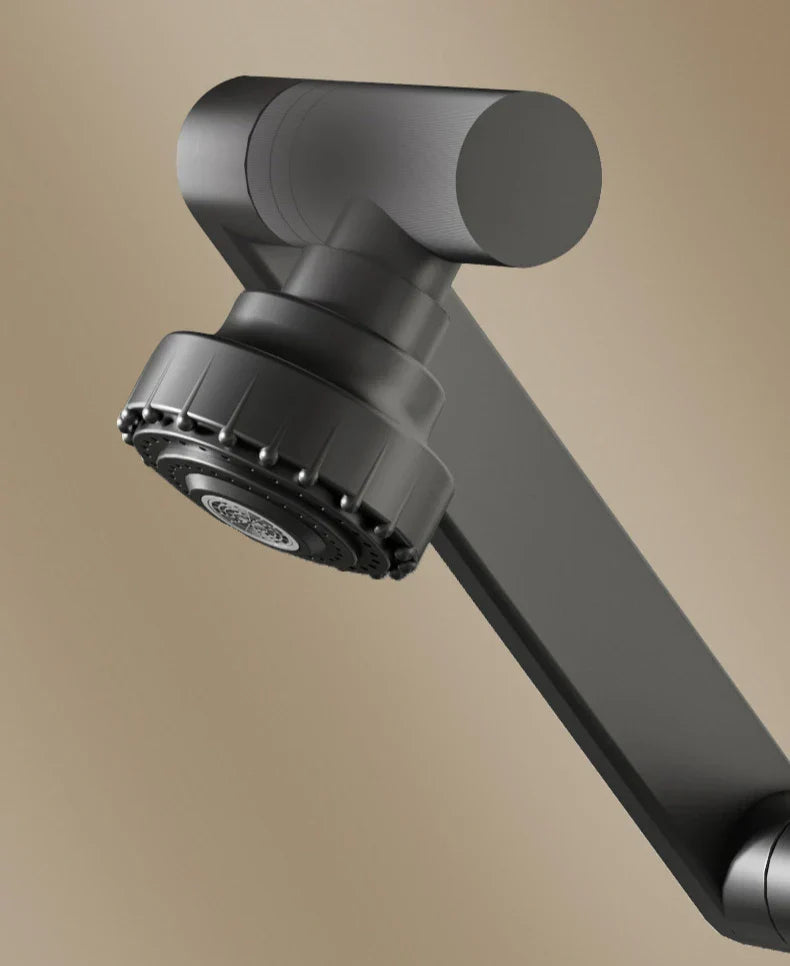 Aqua Twist Duo-Flex Waschbeckenmischer – 360° schwenkbarer Zwei-Loch-Armatur für heißes und kaltes Wasser Karnz
