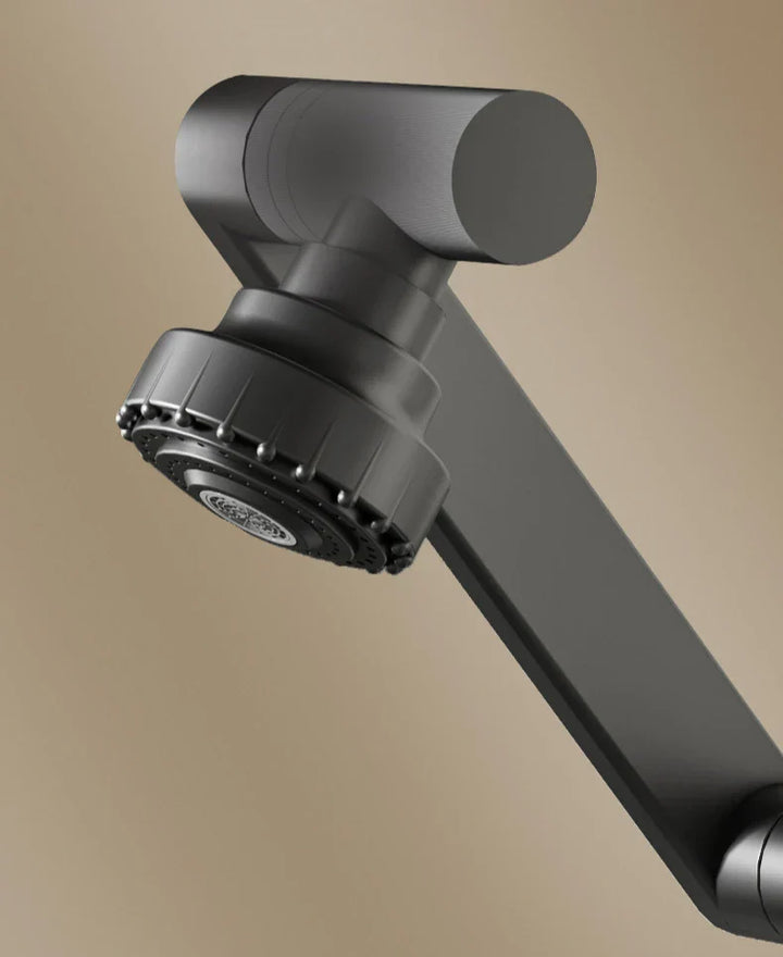 Aqua Twist Duo-Flex Waschbeckenmischer – 360° schwenkbarer Zwei-Loch-Armatur für heißes und kaltes Wasser Karnz