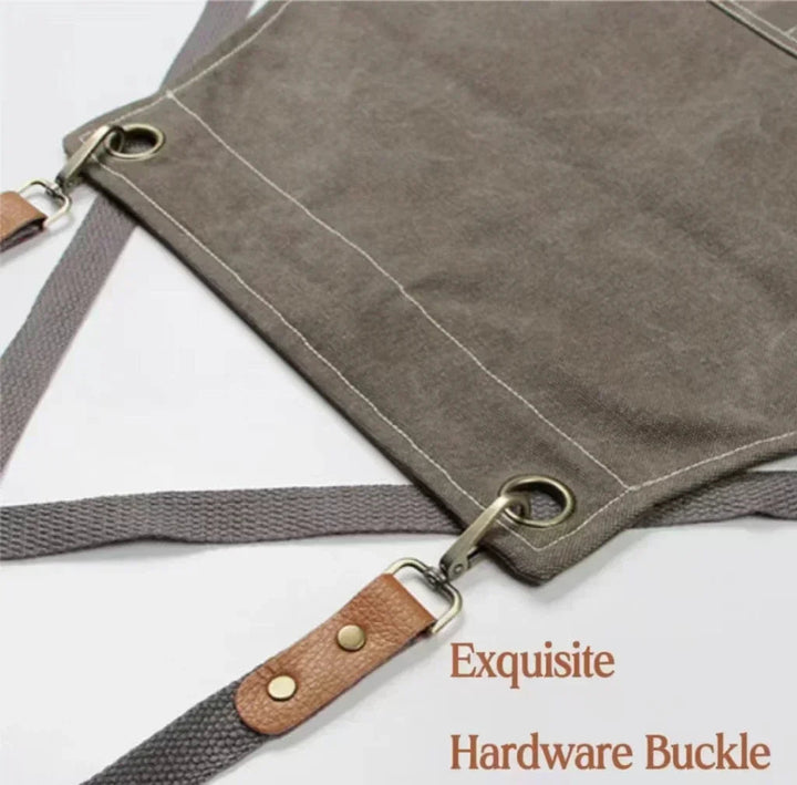 Canvas Schürze mit Taschen, verstellbar, Unisex | Karnz