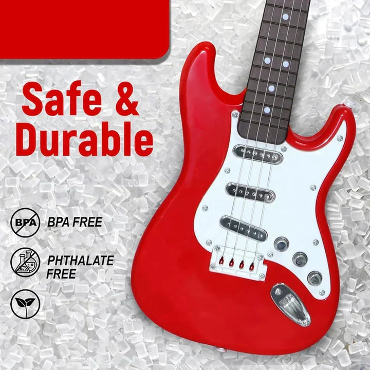4-Saiten E-Gitarre Spielzeug für Kinder - Tragbares Musikinstrument, Perfektes Geschenk für junge Musiker