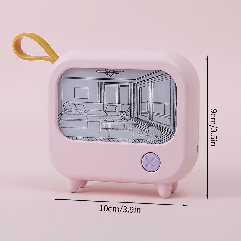 Mini Art TV Malerei Dekor Nachtlampe | Karnz