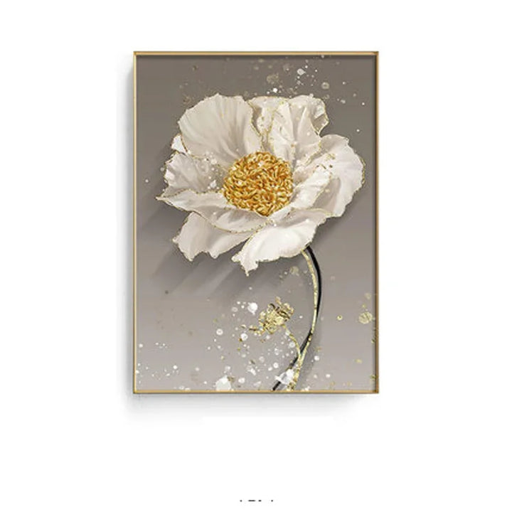 Moderne abstrakte florale Wandkunst Fine Art Leinwanddrucke blaue graue botanische Bilder für Wohnzimmer Schlafzimmer Wandkunst Dekor