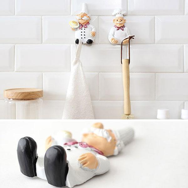 Selbstklebender Chef Plug Hook Holder (Set von 2) | Karnz