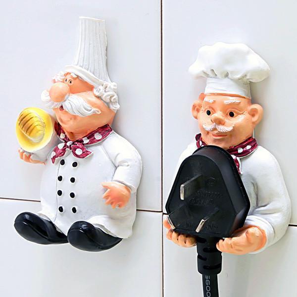 Selbstklebender Chef Plug Hook Holder (Set von 2) | Karnz