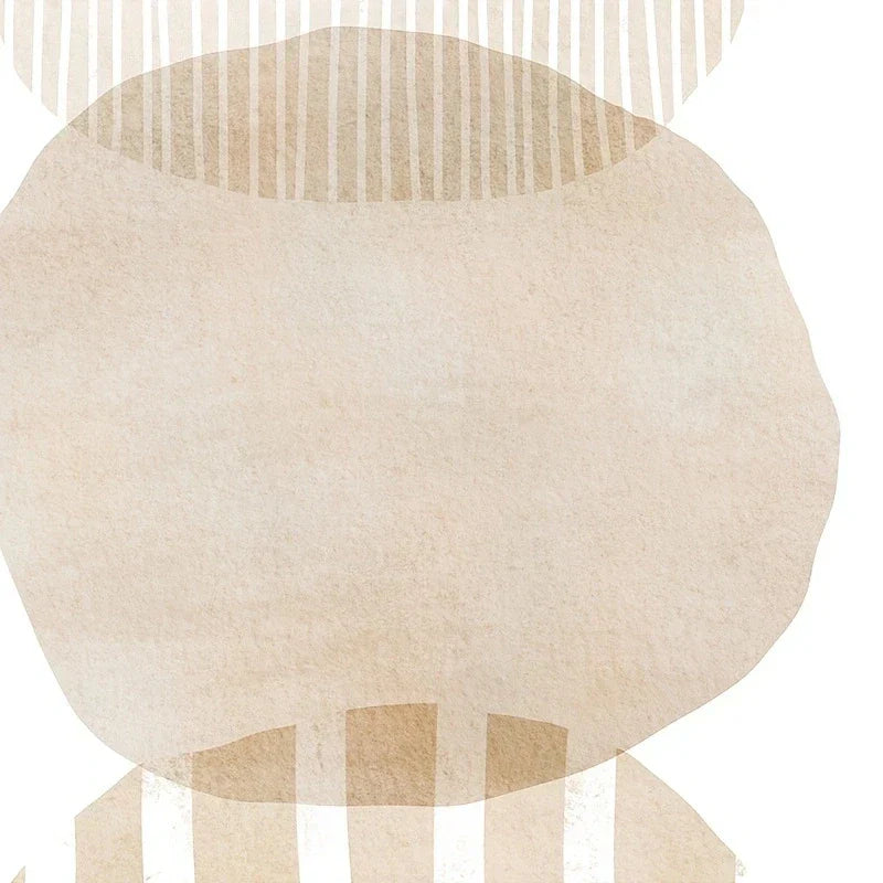 Set aus 2 Stück Minimalistische Nordische Abstrakte Wandkunst Feine Kunst Leinwanddrucke Einfache Beige Graue Erdton Bilder Für Wohnzimmer Schlafzimmer Kunst Dekor | Karnz