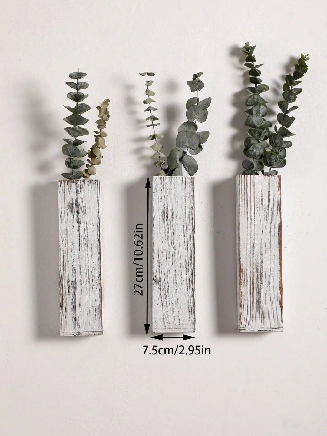 Handgefertigte nordische Holzvase Wandpflanzer - Natürliche Maserung, minimalistisches skandinavisches Design, perfekt für langstielige Blumen und Wohnkultur, vielseitige und elegante dekorative Stücke
