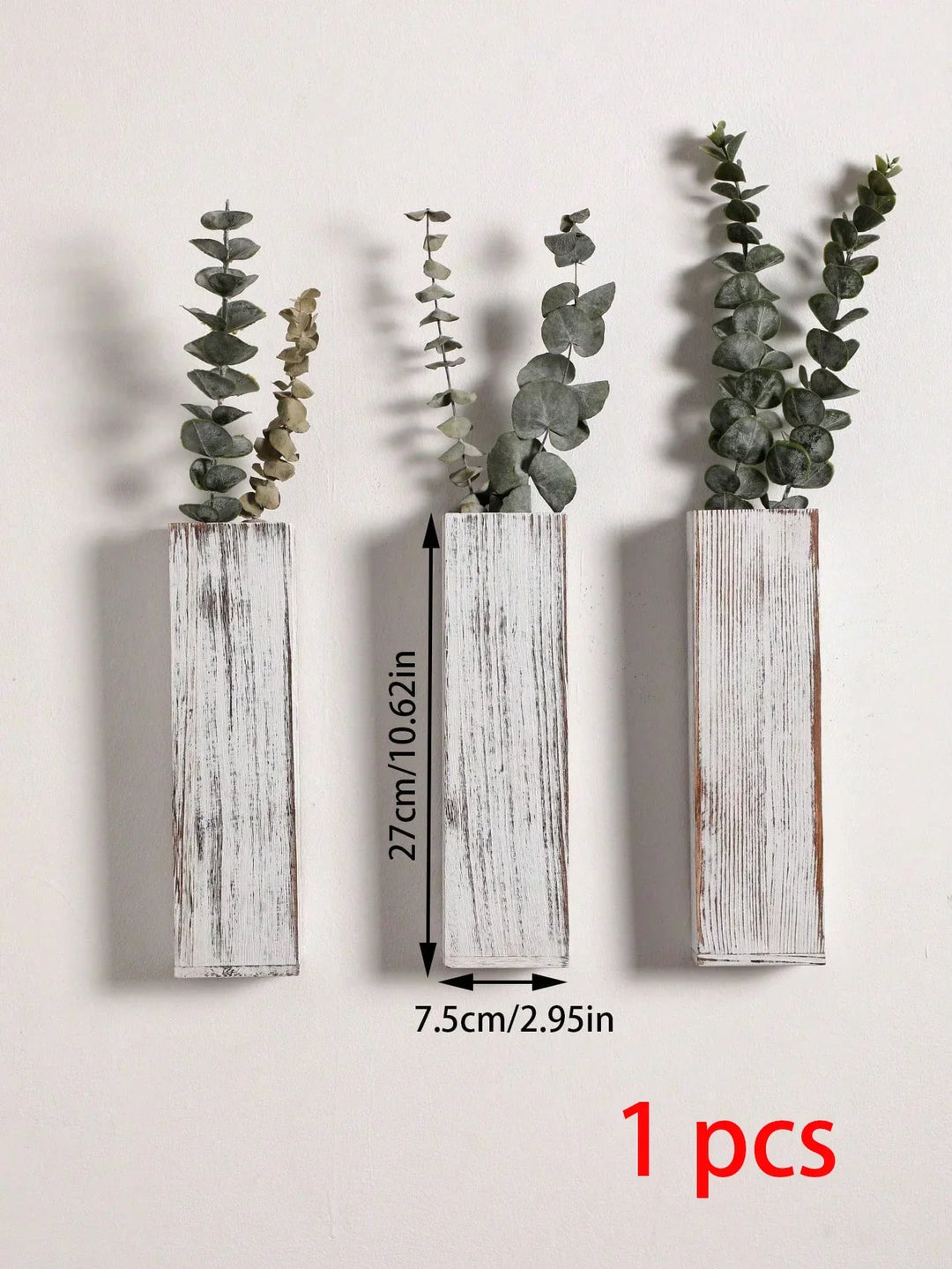 Handgefertigte nordische Holzvase Wandpflanzer - Natürliche Maserung, minimalistisches skandinavisches Design, perfekt für langstielige Blumen und Wohnkultur, vielseitige und elegante dekorative Stücke