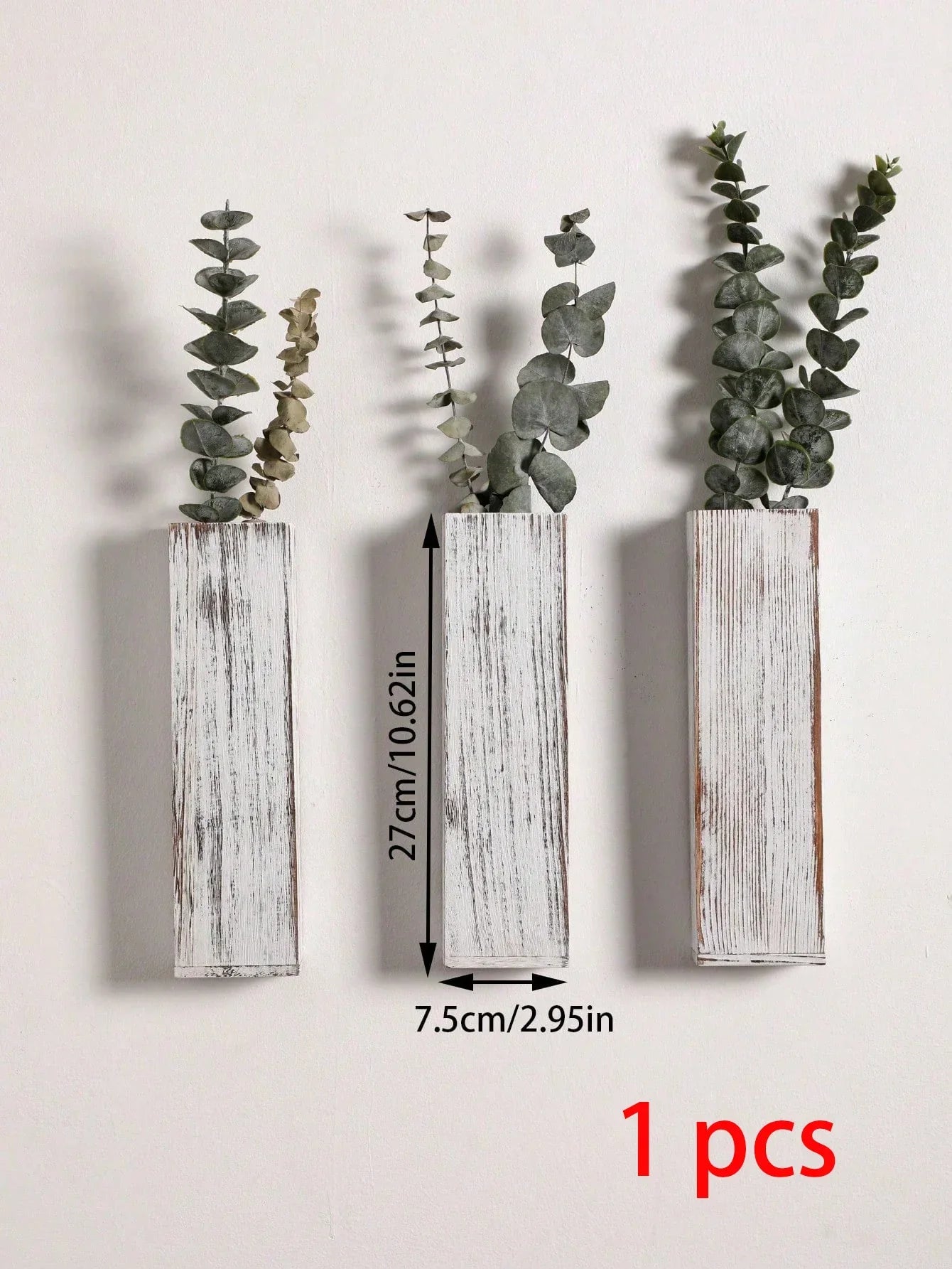 Handgefertigte nordische Holzvase Wandpflanzer - Natürliche Maserung, minimalistisches skandinavisches Design, perfekt für langstielige Blumen und Wohnkultur, vielseitige und elegante dekorative Stücke