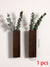 Handgefertigte nordische Holzvase Wandpflanzer - Natürliche Maserung, minimalistisches skandinavisches Design, perfekt für langstielige Blumen und Wohnkultur, vielseitige und elegante dekorative Stücke