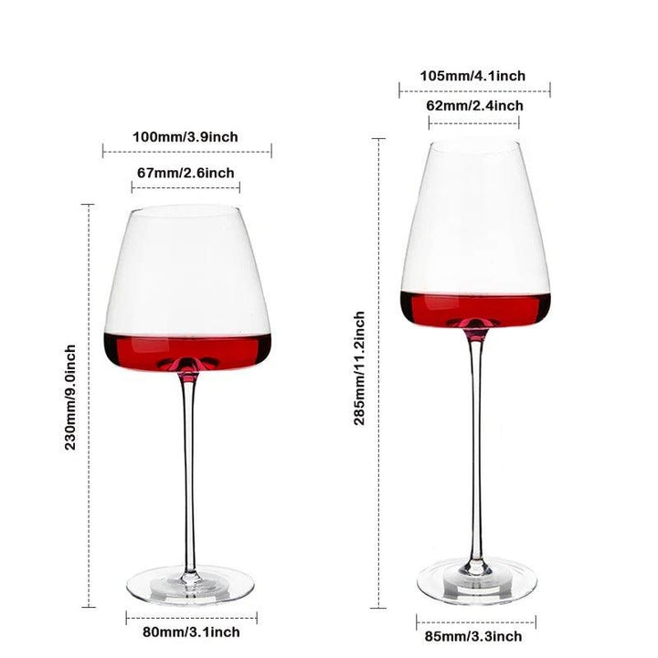 Sets von 2, 4 & 6 handgefertigten Kristall-Wein- und Sektgläsern - 4 Größen | Karnz