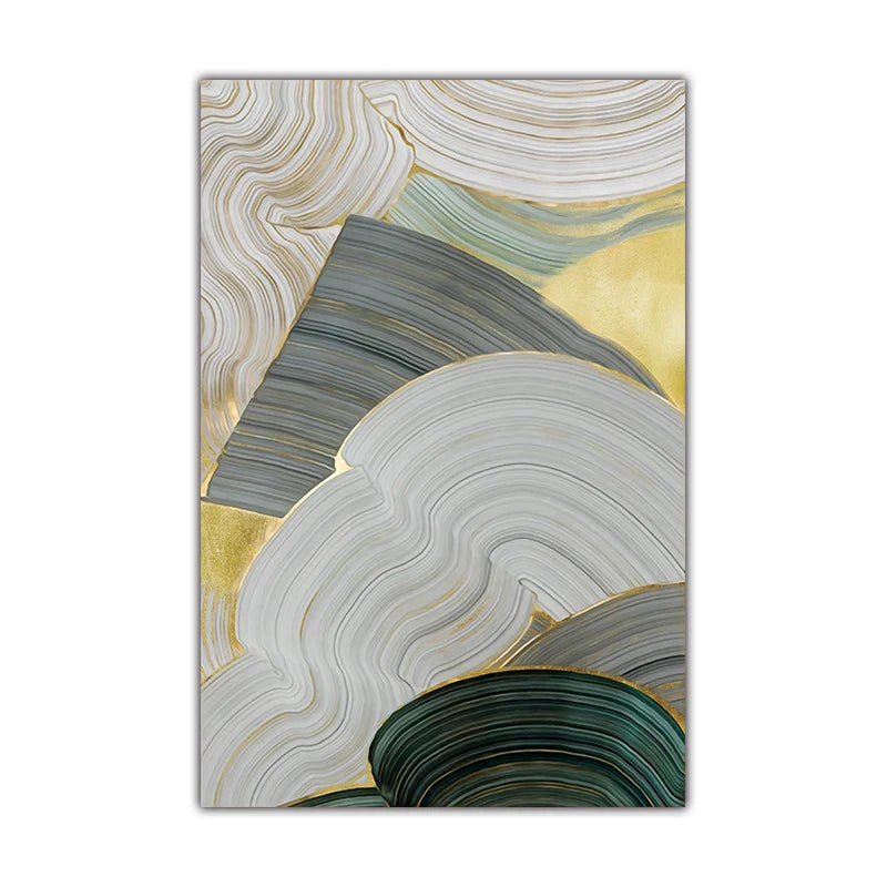 Grün Beige Grau Fließende Wirbel Abstrakte Wandkunst Feine Kunstdrucke Bilder Für Moderne Wohnung Esszimmer Wohnzimmer Kunst Dekor | Karnz
