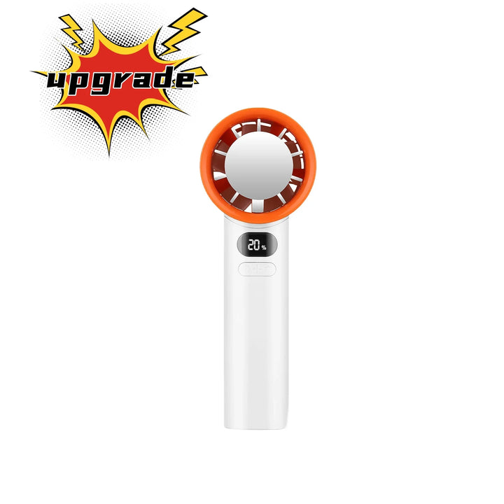 Tragbarer Mini bladeless Handventilator – USB wiederaufladbarer tragbarer persönlicher Ventilator mit 120-Geschwindigkeit Hochgeschwindigkeitsluftstrom, elektrischer Kühventilator | Karnz