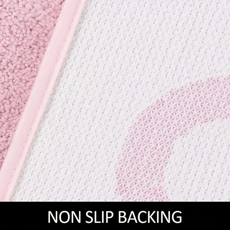 BlushNaked Gepolsterter Design Teppich – Pink "Get Naked" Bad- und Wohnteppich Karnz