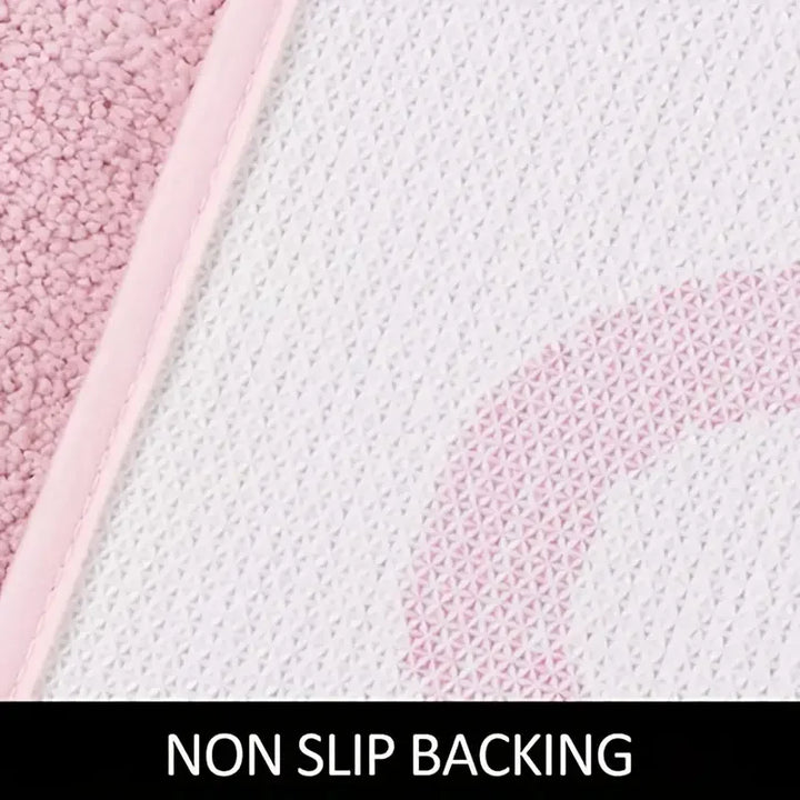 BlushNaked Gepolsterter Design Teppich – Pink "Get Naked" Bad- und Wohnteppich Karnz