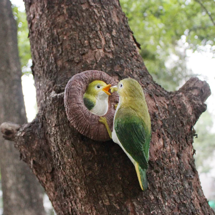 Lovebirds Baum Umarmungs Wanddekoration | Karnz