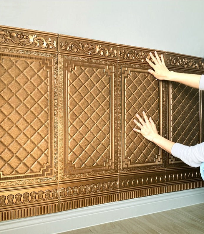 3D Selbstklebender Antik Akzent Wandaufkleber