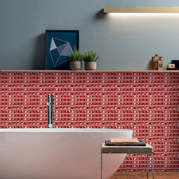 DecoMosaic 3D Mosaik Wandfliesen Aufkleber Karnz