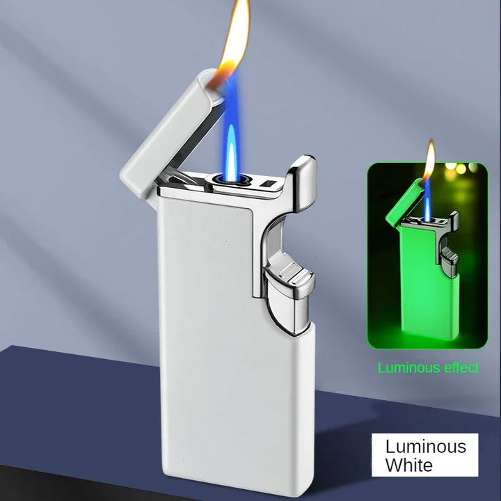 Metall Double Fire Jet Butan Feuerzeug | Karnz