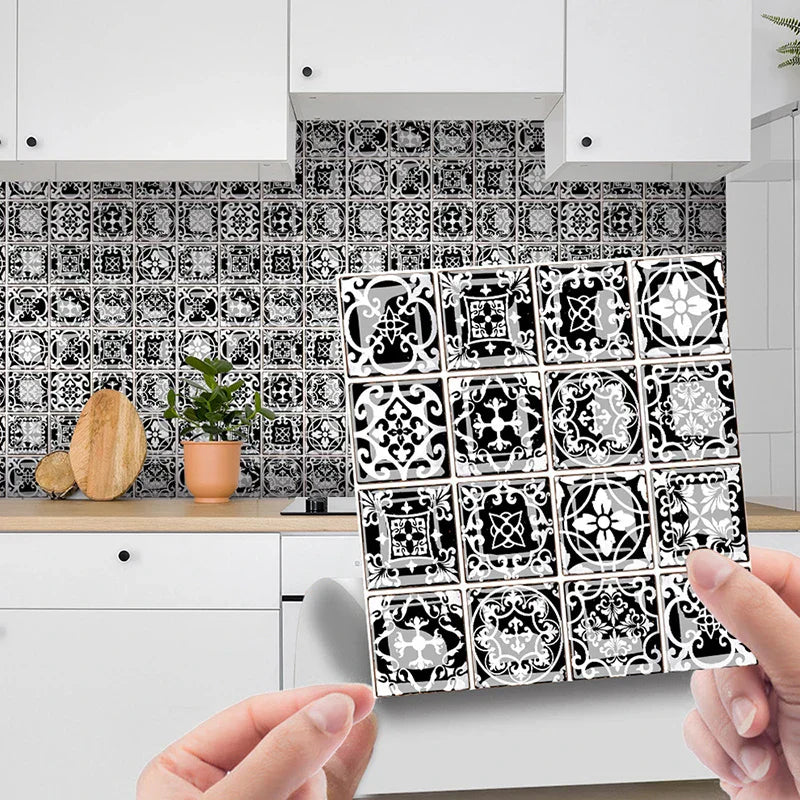 DecoMosaic 3D Mosaik Wandfliesen Aufkleber Karnz