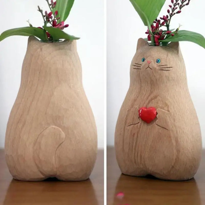 Süßer Katzen-Blumenvasen