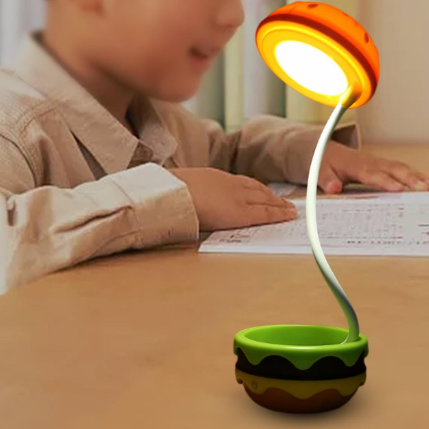 Karnz | Faltbare Drahtlose Einzigartige Hamburger Tischlampe
