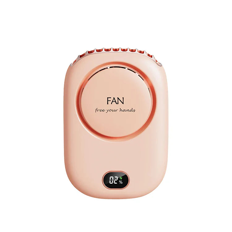 Tragbarer Hängender Nackenventilator – Mini bladeless Kühl-Waist-Ventilator, USB wiederaufladbar für Outdoor-Sport und Reisen | Karnz