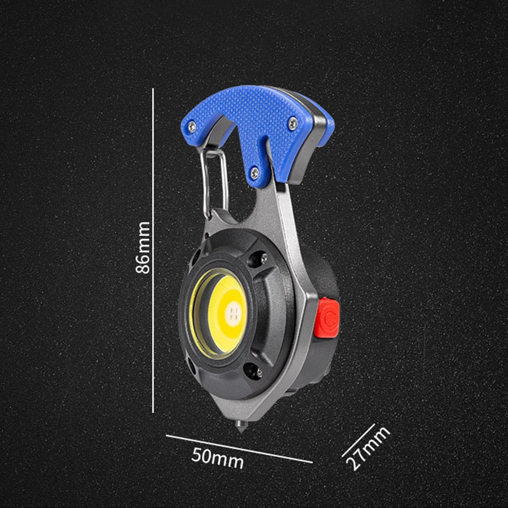 7in1 Taschenlampe Survival Camping Schlüsselanhänger | Karnz