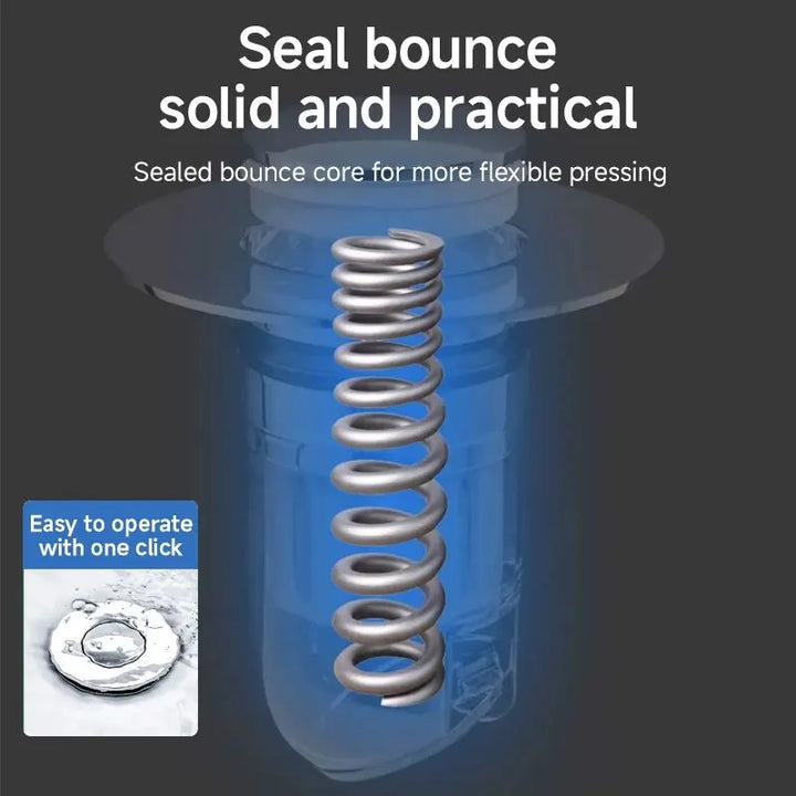 CleanSeal Universeller Pop-Up Waschbeckenstöpsel Karnz