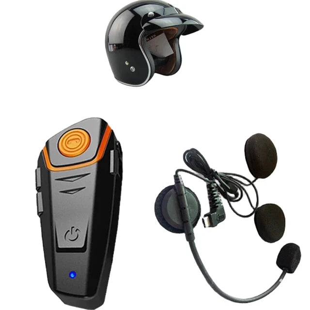 Wasserdichte Bluetooth-Motorrad-Intercom-Anlage mit FM-Radio und 1000 m Reichweite – RoadLink