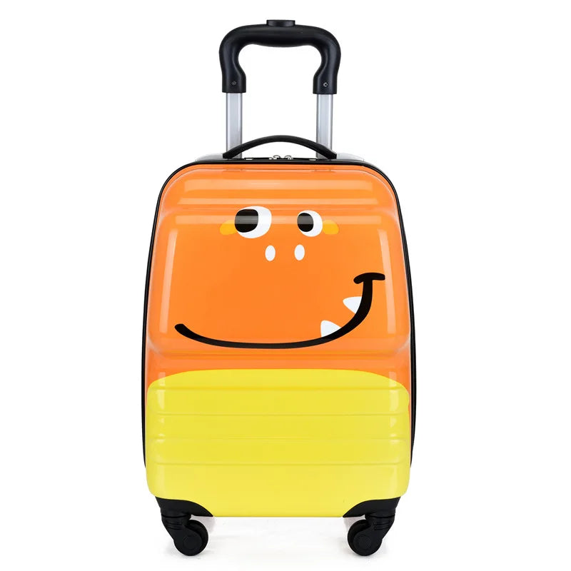 Sydney Kinderkoffer – 3D Tier Trolley mit 360° Rädern und verstellbarem Griff | Leicht und stoßsicher | Karnz