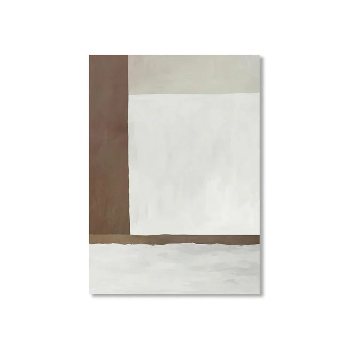 Abstrakt Braun Grau Beige Minimalistisch Geometrische Wandkunst Fein Kunst Leinwanddrucke Neutrale Farben Bilder Für Modernes Wohnzimmer Wohnkultur | Karnz
